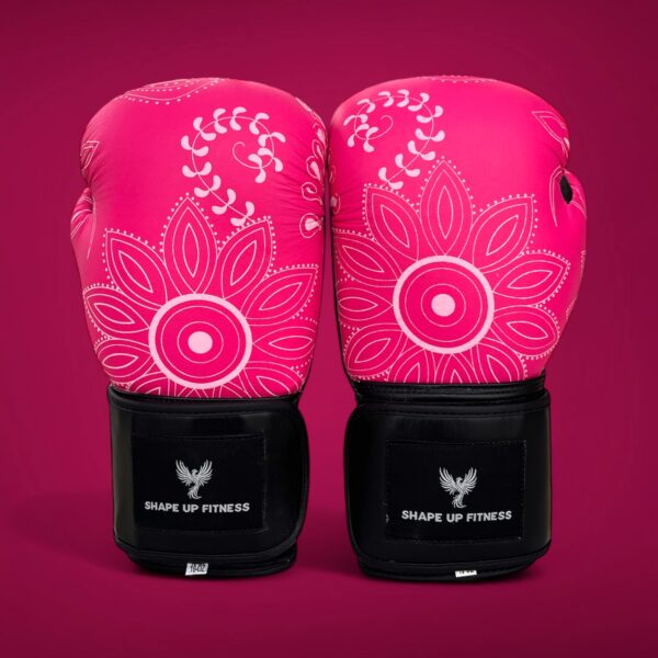 Floral-Pink Knockout Boxing Gloves