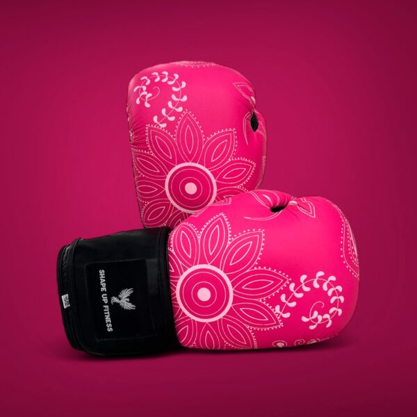 Floral-Pink Knockout Boxing Gloves - Image 8