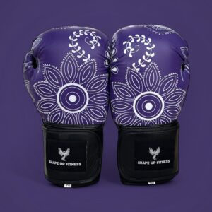 Floral-Purple Knockout Boxing Gloves
