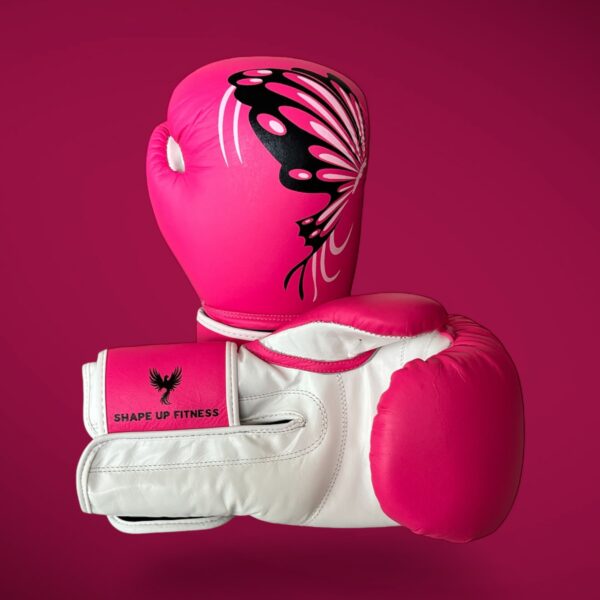 Butterfly Strike Pink – Premium Genuine Leather Boxing Gloves - Image 5